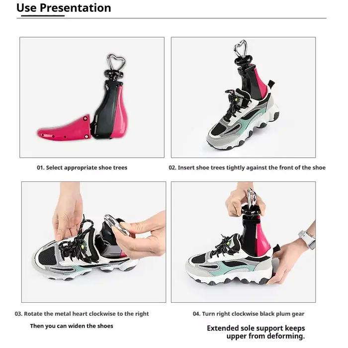 Arbres à chaussures hauts bottes baskets civières de chaussures hommes femme chaussures arbre longueur réglable largeur chaussures civière 1 pièces