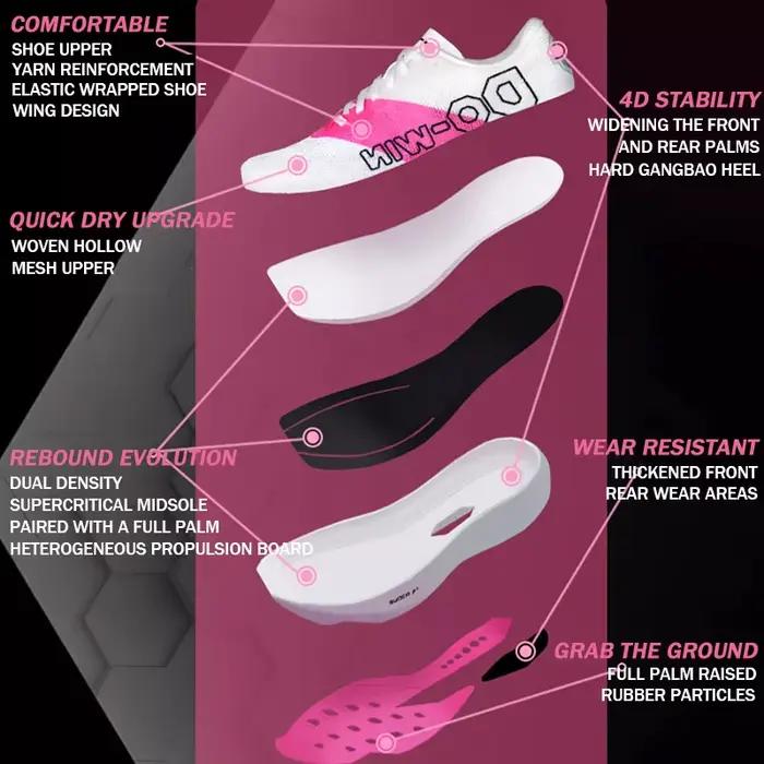 Marque DOWIN Pro chaussures de course plaque de carbone