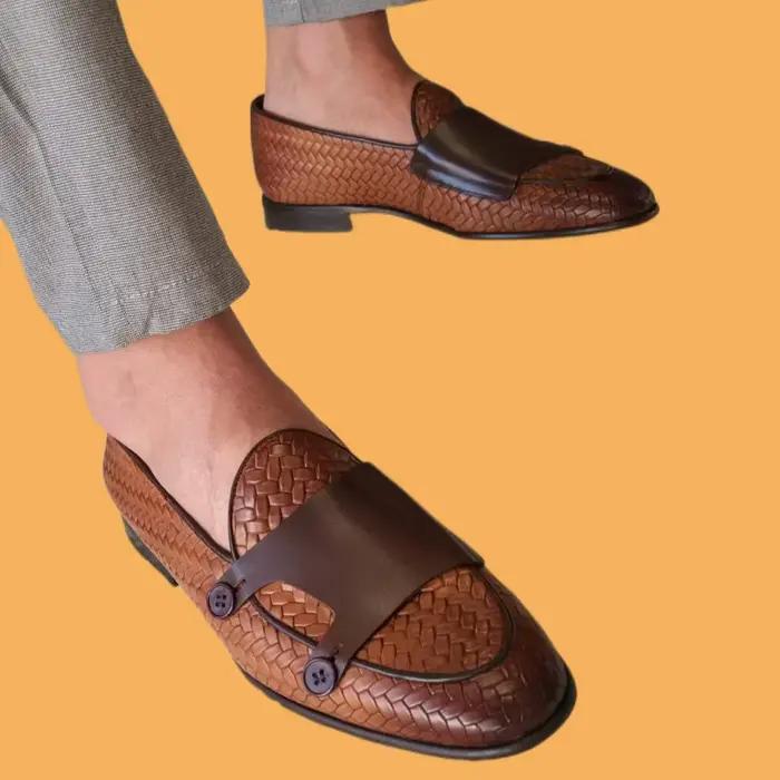 Mocassins d'affaires en cuir PU pour hommes