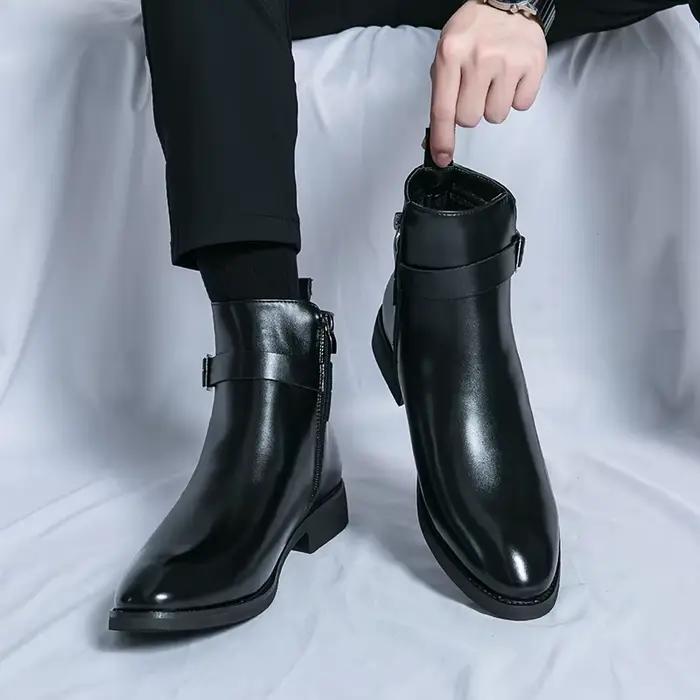 Mocassins en Cuir de Marque de Luxe pour Homme, Chaussures Respirantes, à Enfiler, Solides, Formelles, Décontractées, Faites à la Main, de Styliste