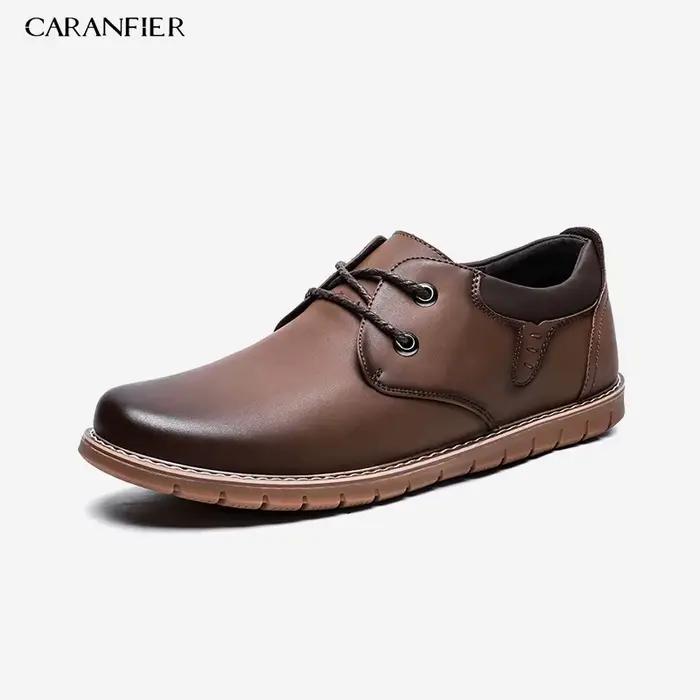 CARANFIER 2019 nouvelle mode italienne hommes chaussures classique homme en cuir Clarks mâle Oxfords concepteur