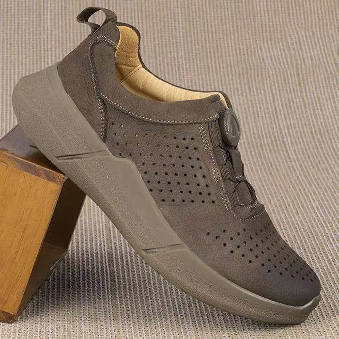 Chaussures en cuir givré pour hommes