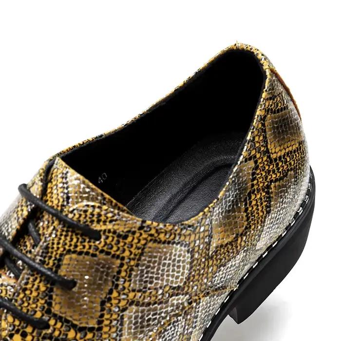 Chaussures formelles en peau de serpent Mars pour hommes