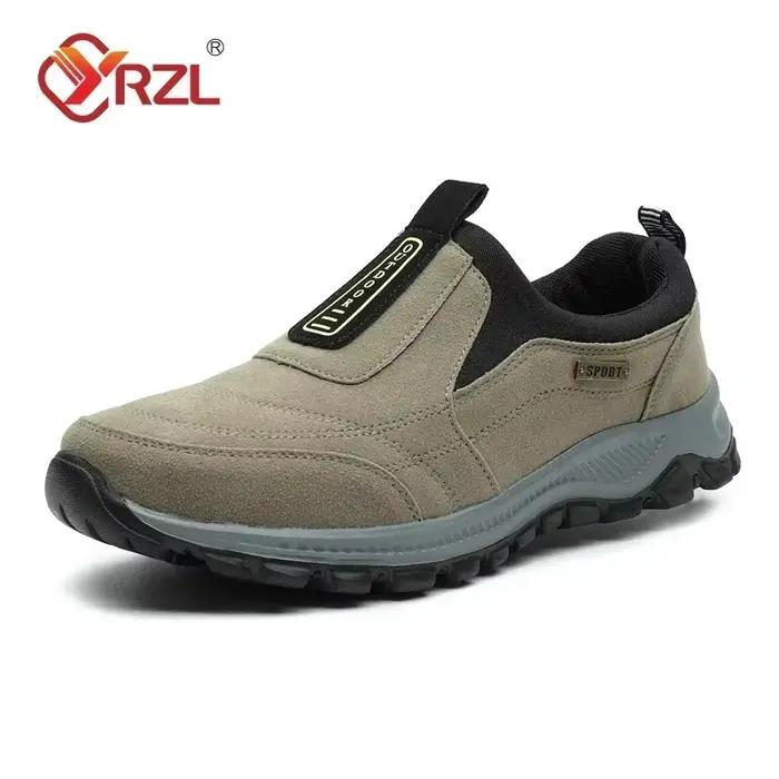 YRZL chaussures de randonnée en plein air hommes baskets sans lacet décontracté
