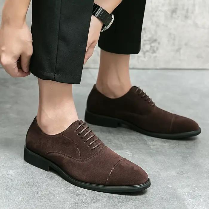 Mocassins décontractés en cuir pour hommes, chaussures d'affaires, robe formelle, mode de créateur