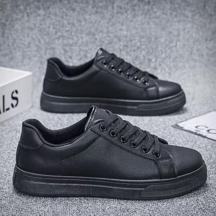 Chaussures décontractées mocassins baskets en cuir britannique