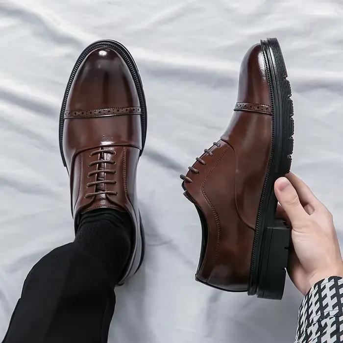 Chaussures Brogues Classiques pour Hommes, Tendance, Mariage, Soirée, Chaussures en Cuir pour Hommes, Chaussures Habillées de Haute Qualité pour Hommes, Chaussures Casual Business pour Hommes