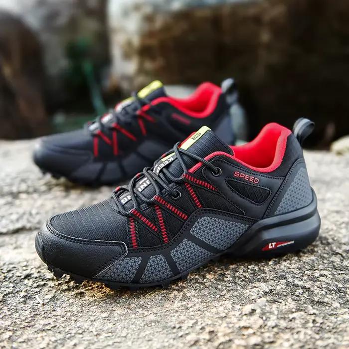 Chaussures de randonnée légères en coton pour homme et femme, imperméables, respirantes, grandes tailles, pour randonnée, camping et activités de plein air