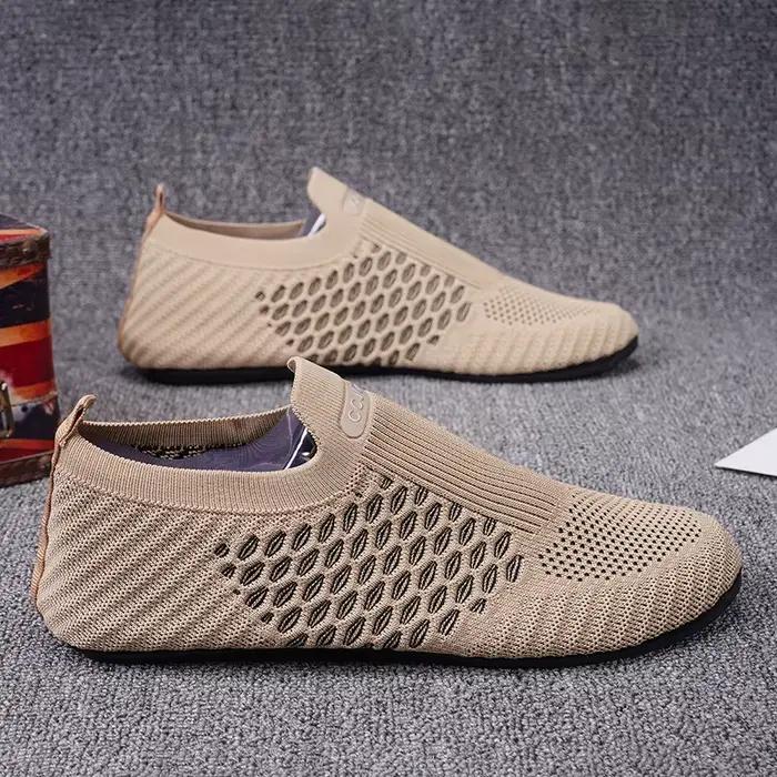 Mocassins Hommes Décontractés Fond Mince Chaussures Plates Respirantes Antidérapantes Occasions Spéciales