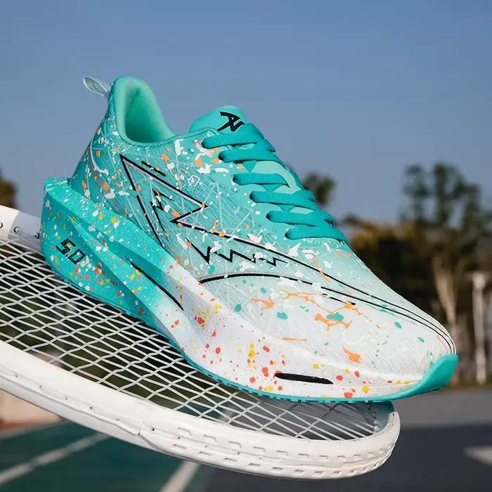 Chaussures de course pour hommes Marathon Sports Stabilité Plaque en carbone Respirantes Légères Confortables