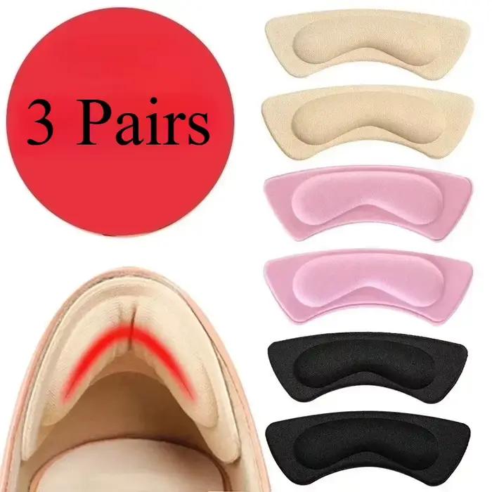3 paires de coussinets de talon pour chaussures trop grandes