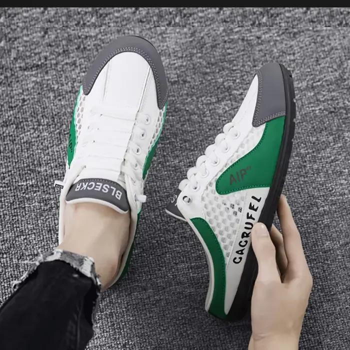 Hommes demi pantoufles pour hommes classique été chaussures décontractées respirantes semelle souple chaussures de soutien à fond plat en plein air homme Sneaker Zapatos