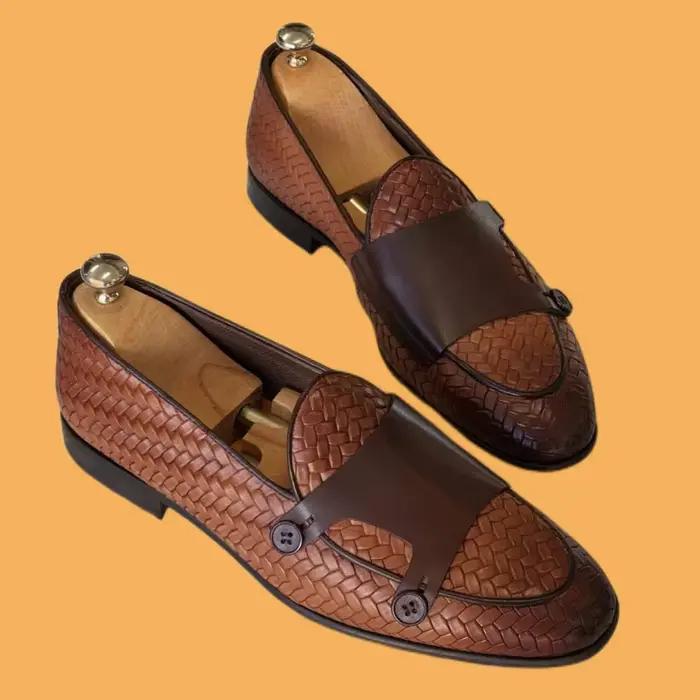 Mocassins d'affaires en cuir PU pour hommes
