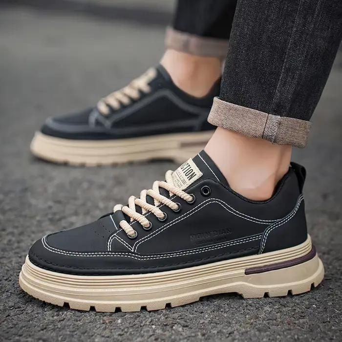 Chaussures de sport beiges pour hommes