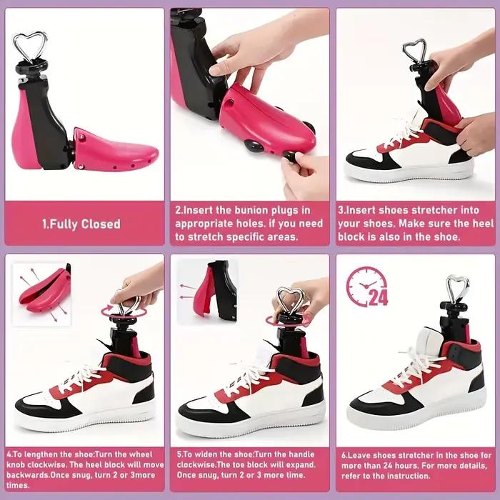 1 Élargisseur de chaussures et bottes réglable 4 directions pour hommes et femmes