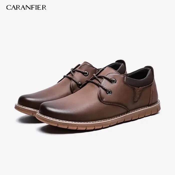 CARANFIER 2019 nouvelle mode italienne hommes chaussures classique homme en cuir Clarks mâle Oxfords concepteur