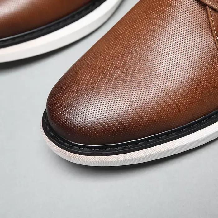 Nouvelles Chaussures Homme Printemps/Été 2026 – Confortables, de Marque de Luxe, Décontractées, à Lacets, Style Business, Chaussures Habillées BHKH pour Homme