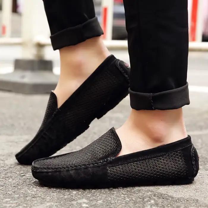 Mocassins de marche en daim pour hommes