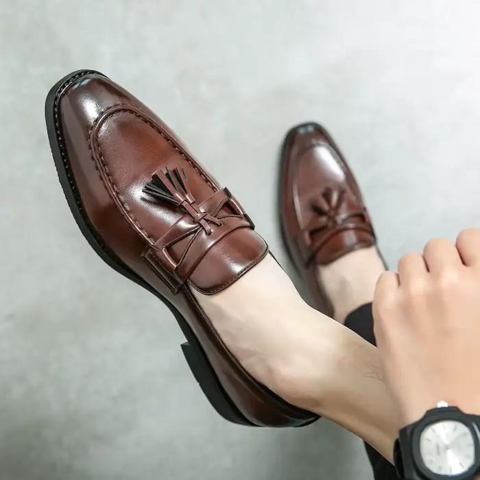 Mocassins de luxe en cuir pour hommes