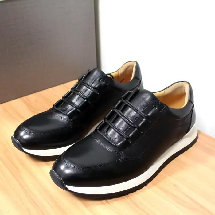 Chaussures en cuir faites à la main pour hommes décontractées et de luxe à lacets confortables pour homme ocassions spéciales