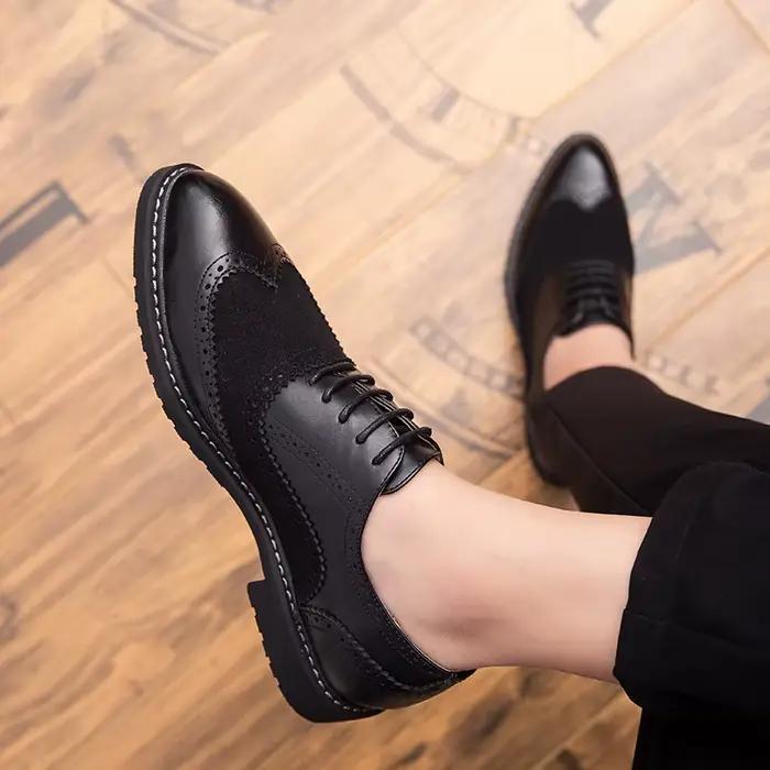 Mocassins en cuir de conception italienne pour hommes