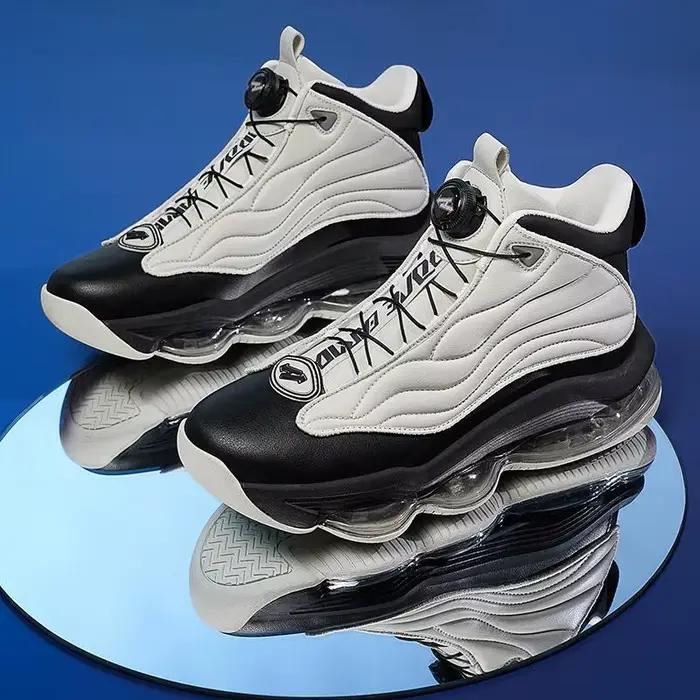 Chaussures de basketball montantes avec boucle rotative et coussin d'air