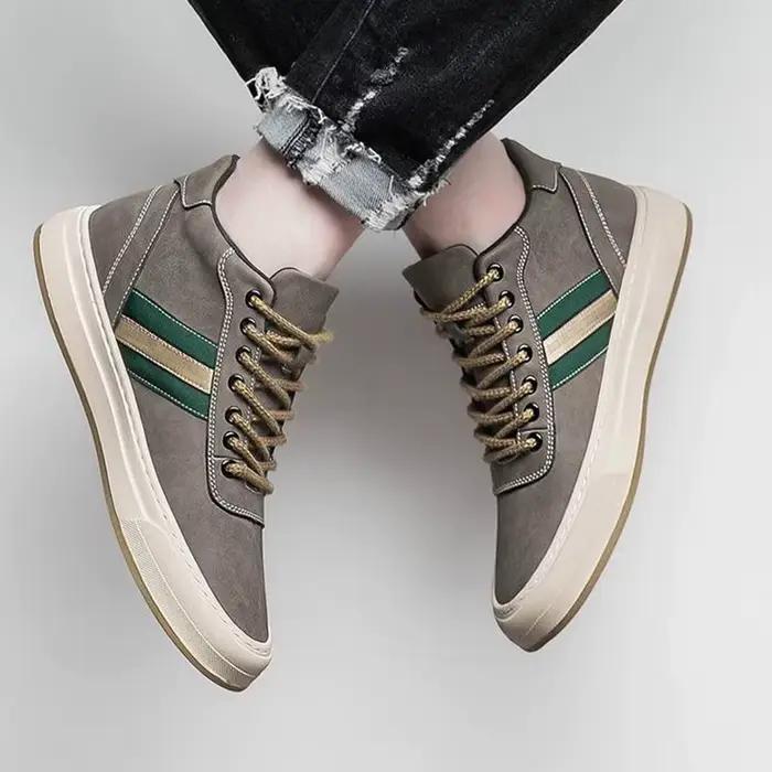 Chaussures d'ascenseur pour hommes augmenter 6cm baskets