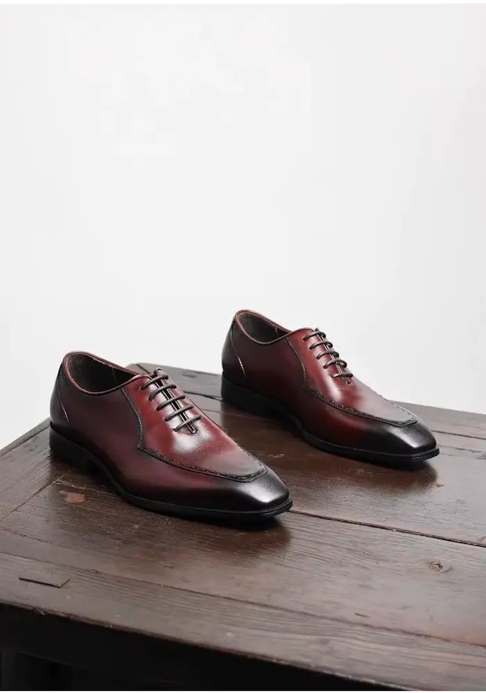 Chaussures homme en cuir véritable bout pointu mocassin ajustement parfait mariage et travail occassions spéciales