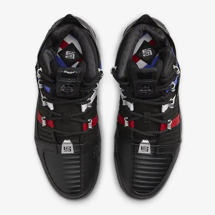 Nike véritable Zoom LeBron III QS nouvelles chaussures de basket-ball pour hommes DO9354-001