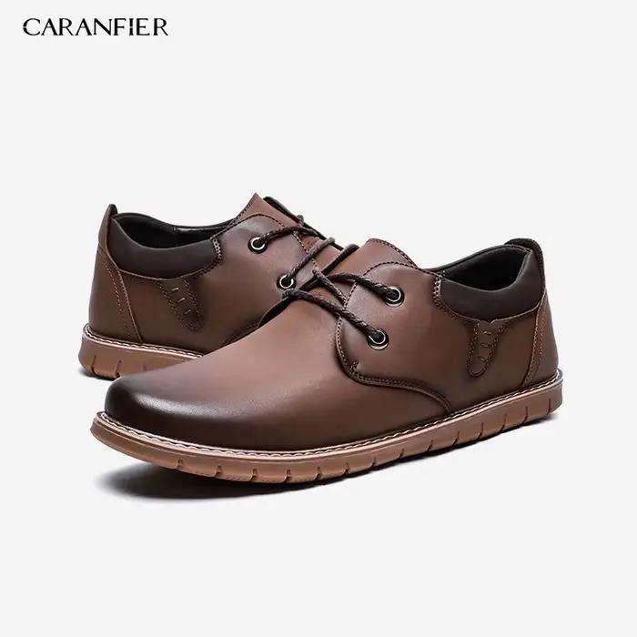 CARANFIER 2019 nouvelle mode italienne hommes chaussures classique homme en cuir Clarks mâle Oxfords concepteur