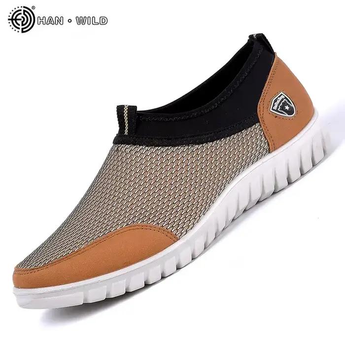 Baskets en maille pour hommes
