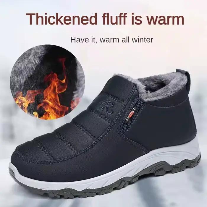 ​ Chaussures pour hommes automne hiver décontracté coton chaud résistant à l'usure semelle épaisse abordable livraison