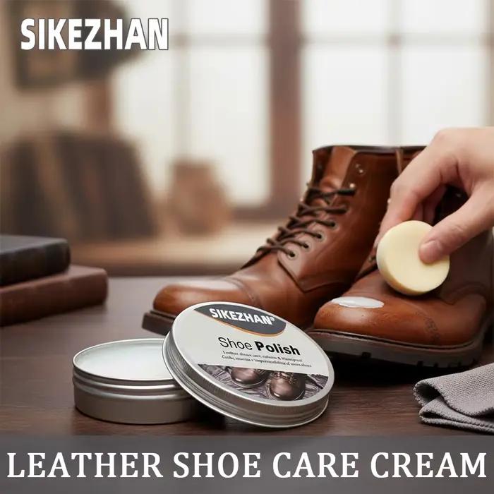 Crème de cirage pour chaussures en cuir – Baume de soin pour restaurer la brillance, adoucir et imperméable pour chaussures et bottes en cuir