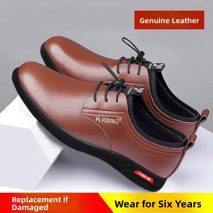 Chaussures en cuir décontractées pour hommes – Soldes d'été – Mocassins à enfiler antidérapants