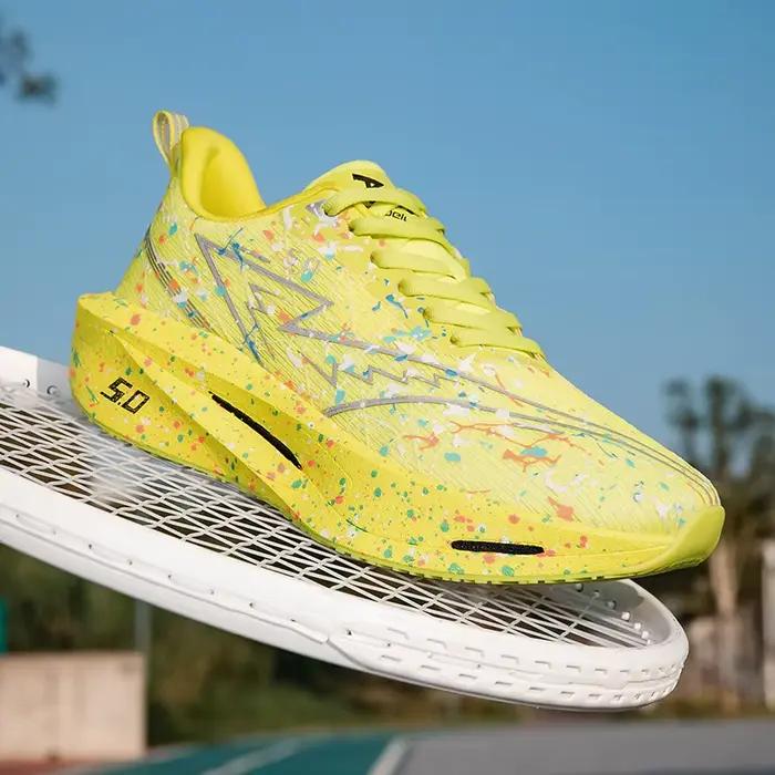 Chaussures de course pour hommes Marathon Sports Stabilité Plaque en carbone Respirantes Légères Confortables