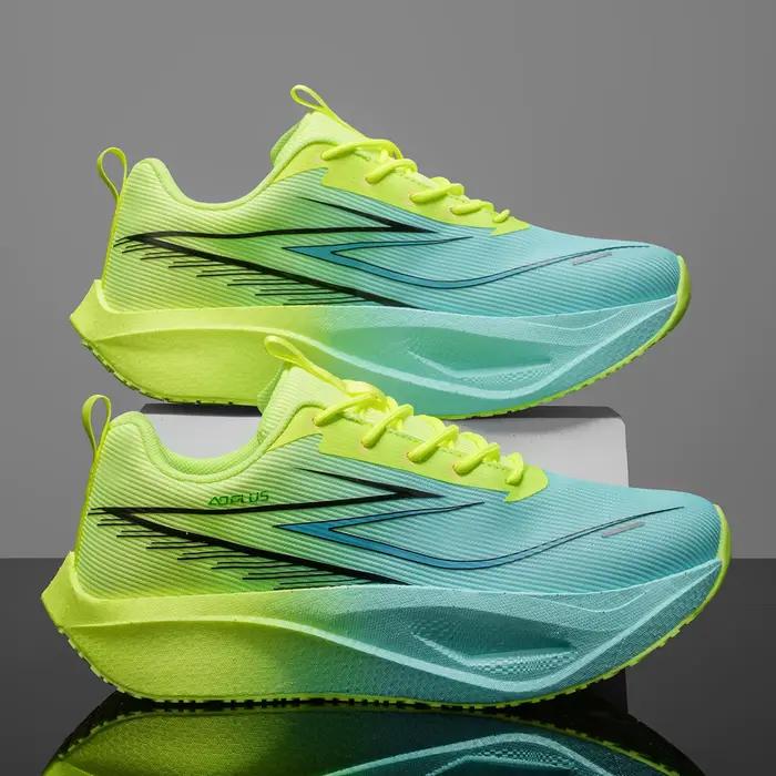 Chaussures de course légères pour hommes Marathon avec plaque en carbone