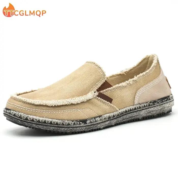 Chaussures Bateau en Toile pour Homme
