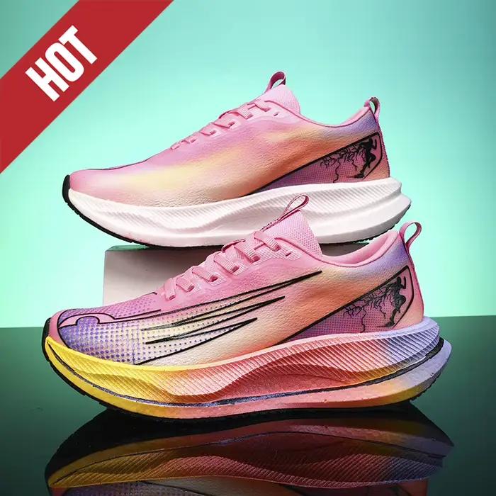 Profession Fitness chaussures de course CarbonBoard Marathon hommes sport Tenis léger femmes confortable athlétique antidérapant baskets