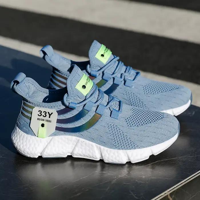 Chaussures de sport BIG RUNNING en maille aérée pour hommes, baskets légères pour l'été, sport, tennis et loisirs