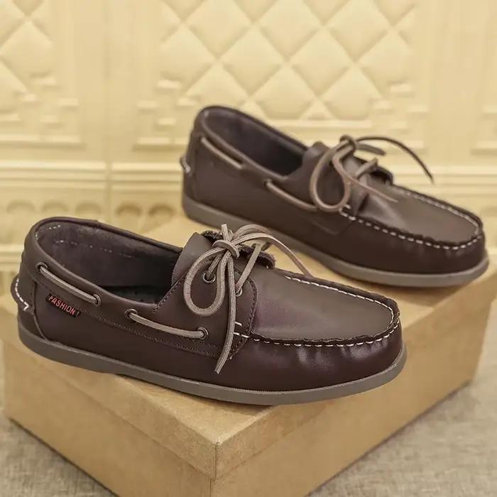 Chaussures de bateau mocassins homme confortables caoutchouc liège pointure large choix couleur occassions spéciales conduite printemps automne