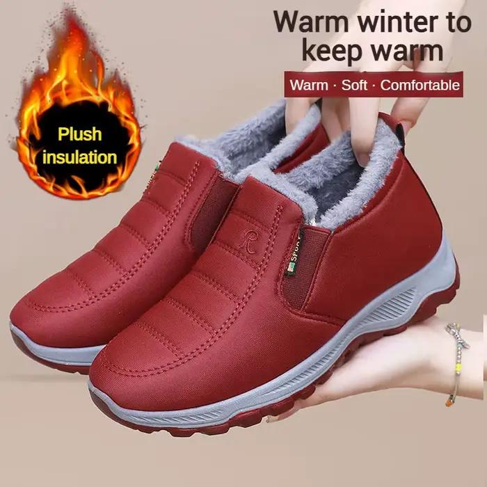 ​ Chaussures pour hommes automne hiver décontracté coton chaud résistant à l'usure semelle épaisse abordable livraison