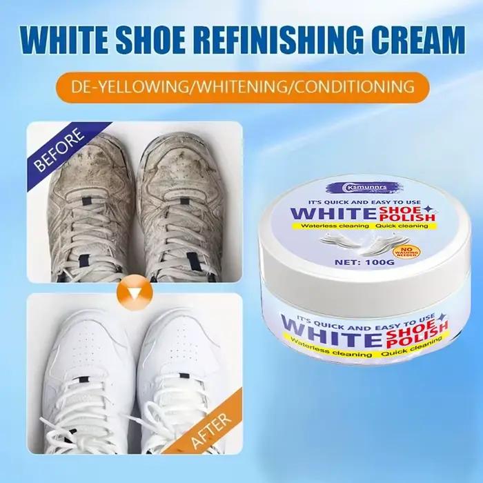 Crème d'entretien pour chaussures blanches
