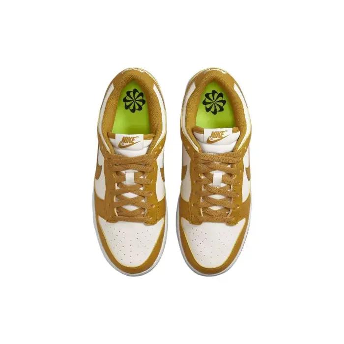 Nike Dunk Next Nature White Wheat Chaussures de skate basses pour femmes, résistantes à l'usure, à semelle souple, en tissu écologique, DN1431-001