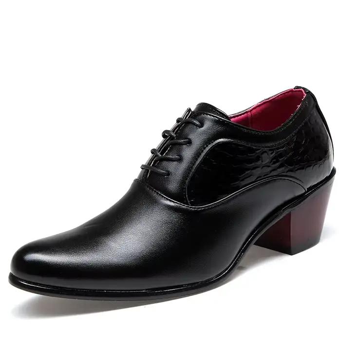 Chaussures Habillées Formelles Pointues pour Hommes Cuir Élégant Bureau et Occasions Spéciales
