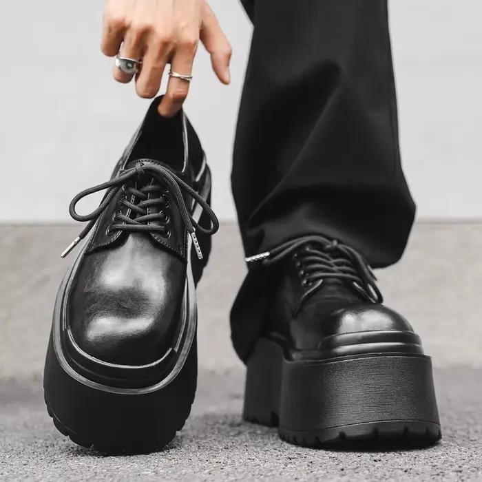 Chaussures à plateforme haute pour hommes