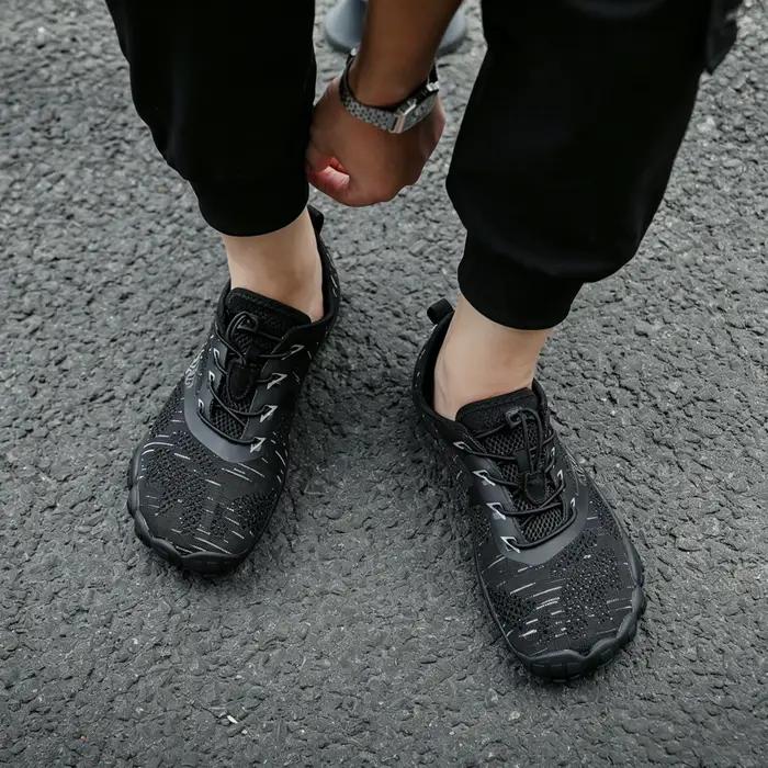 Chaussures à bout large zéro pieds nus pour hommes
