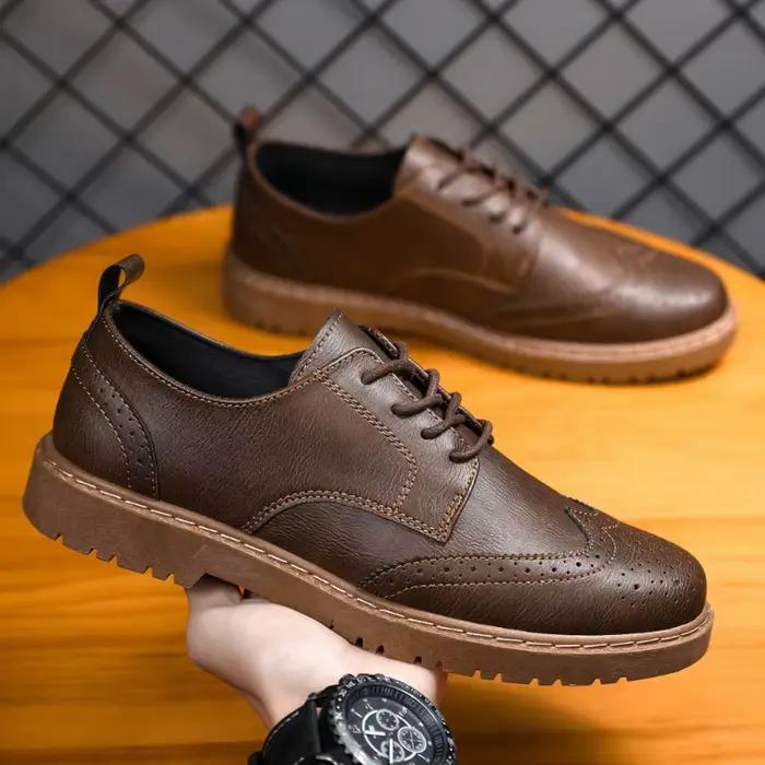 2025 nouveaux hommes Oxford chaussures de luxe de haute qualité richelieu