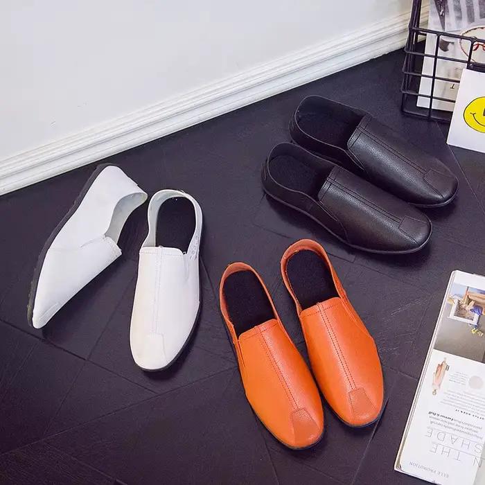 CARANFIER hommes printemps automne chaussures respirant en cuir appartements mocassins homme décontracté Clarks luxe mode sans lacet conduite Zapato mâle