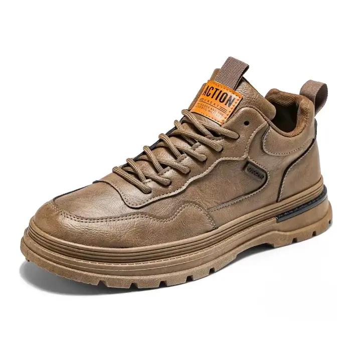Chaussures décontractées en cuir PU pour hommes