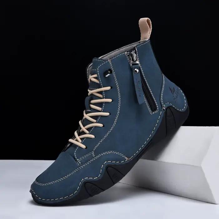 Bottines en cuir faites à la main pour hommes